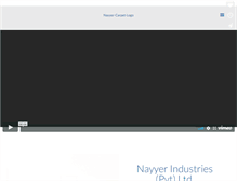 Tablet Screenshot of nayyerindustries.com